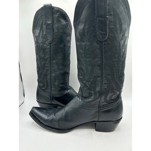 OLD GRINGO WESTERN LEATHER BLACK COWGIRL BOOTS MEXICO WOMEN’S 7.5 B - Picture 4 of 13